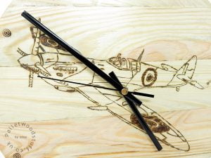 Pallet Wood Clock SPITFIRE | Handmade to Order