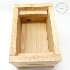 Small Bare Palletwood Box from Palletwood Stuff